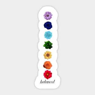 Seven Chakaras flower Art Sticker